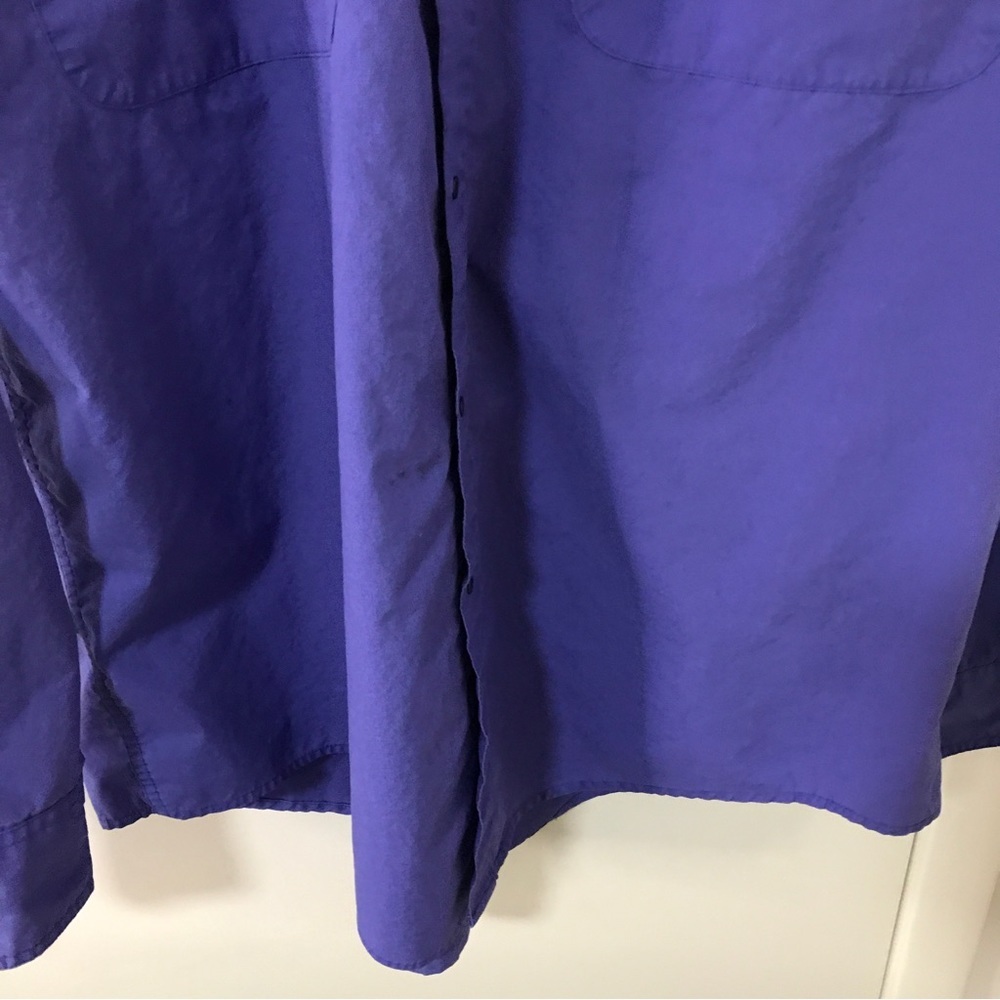 *Vintage* Patagonia Men’s bright purple snap button long sleeve shirt size M - Picture 4 of 10
